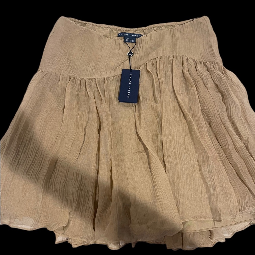 Ralph Lauren Cream Skater Skirt
